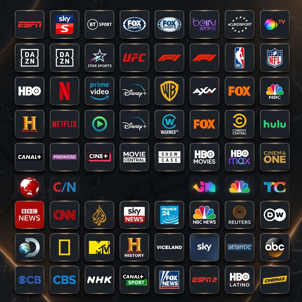 Grade de canais teste IPTV grátis 7 dias com todos os canais disponíveis